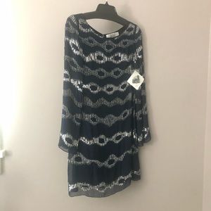 badgley mischka sequin dress